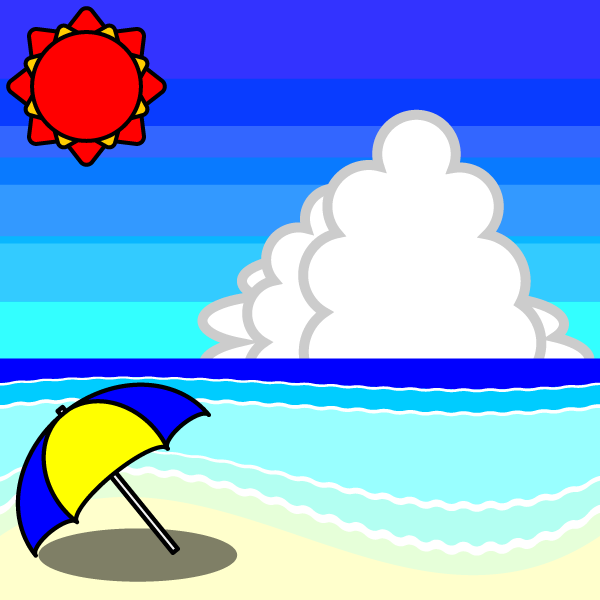 動物の画像について ベスト50 かわいい 夏 海 イラスト