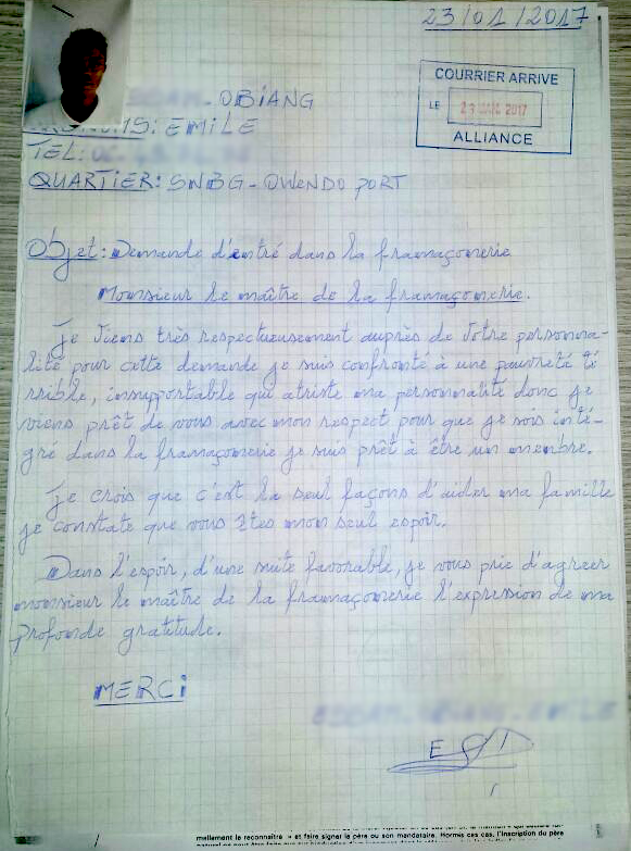 Lettre De Motivation Pour La Franc Maçonnerie - Exemple de ...