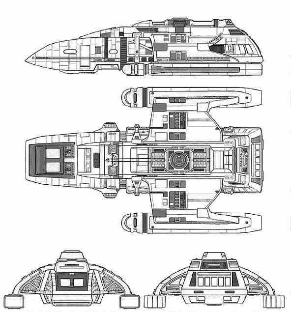 It would have been fun to see the cargo modules, and see more of of the rear set tng made for ds9. Danube Class