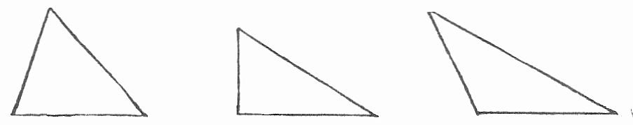 Dreiecke lassen sich in verschiedene dreiecksarten einteilen. Fig 2 Spitzwinkliges Rechtwinkliges Stumpfwinkliges Dreieck Zeno Org