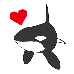 元の可愛い シャチ イラスト 最高の動物画像