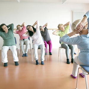 Yoga seniors, chair yoga