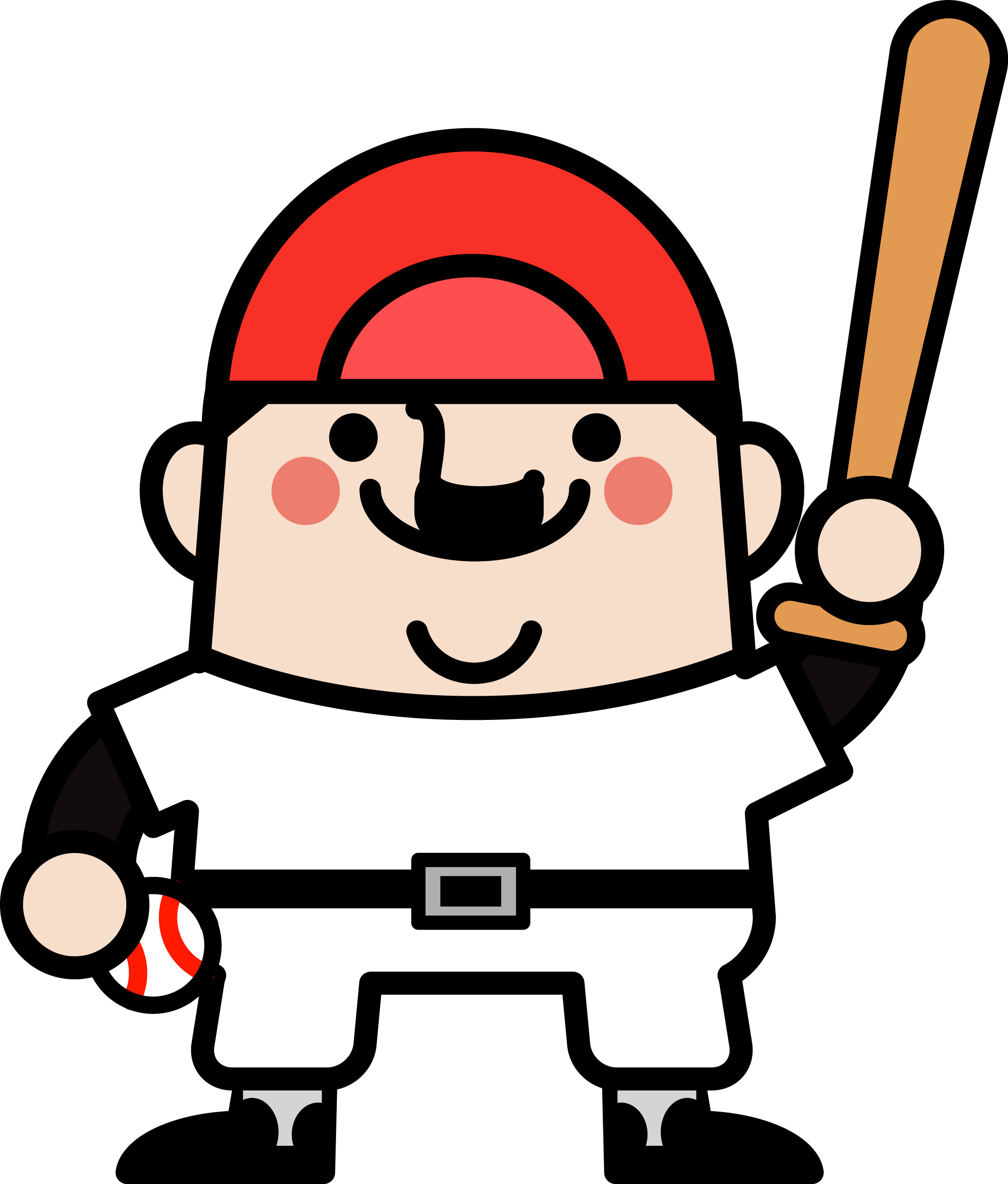 すべての動物の画像 50 素晴らしい野球少年 イラスト 簡単