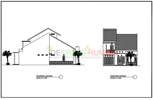 Gambar Rumah Tampak Samping Kiri HH Rumah Gambar Rumah Tampak Samping Kiri HH Rumah