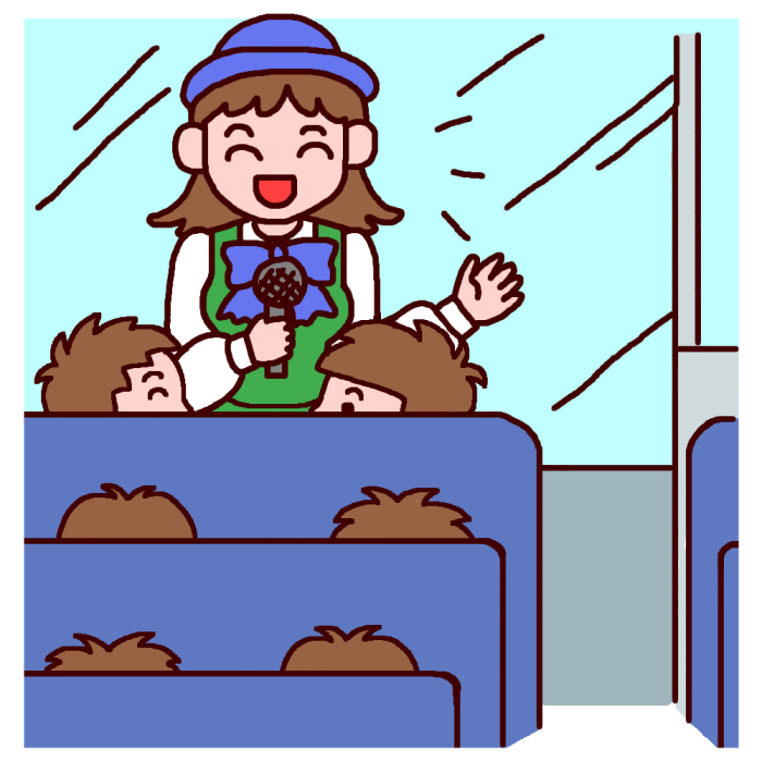ベスト バス ガイド イラスト Ituirasuto