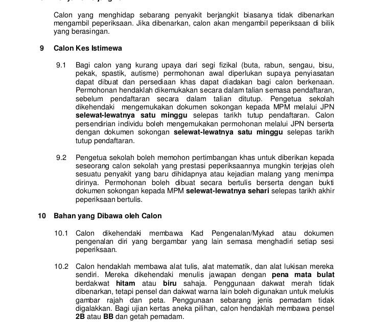 Surat Rasmi Rayuan Menduduki Peperiksaan - Contoh Jos