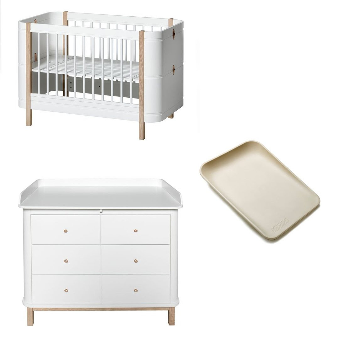 56 beste babybett wickelkommode kombi interior design home ideen. Kombi Wood Mini Basic Weiss Eiche Wickelkommode Weiss Eiche Matty Cappuccino Www Kids Design De