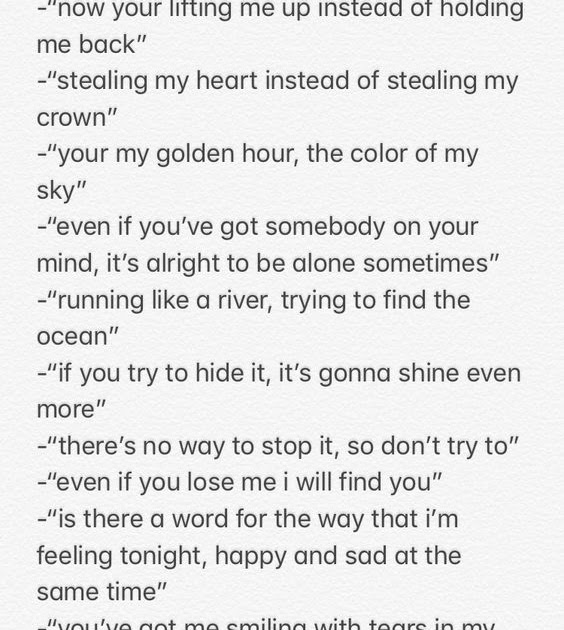 Lyrics With Golden Hour - LYRICNA