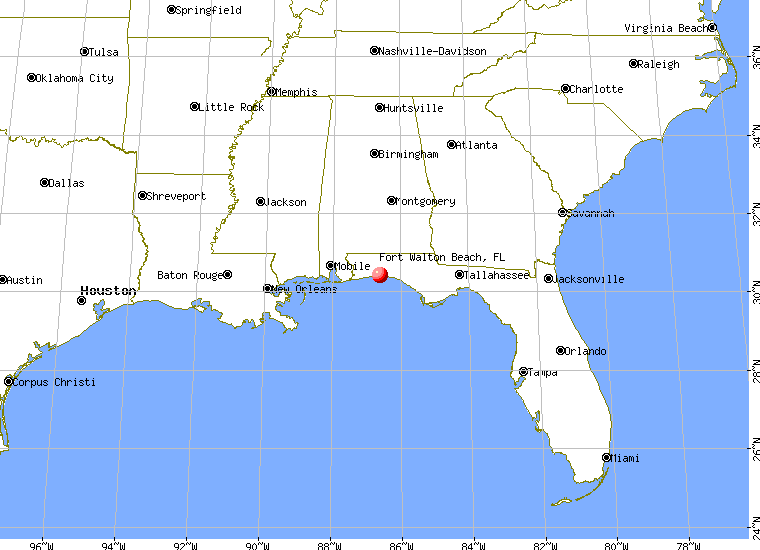 fort walton florida map Florida Map 2018 Map Of Florida Fort Walton Beach fort walton florida map