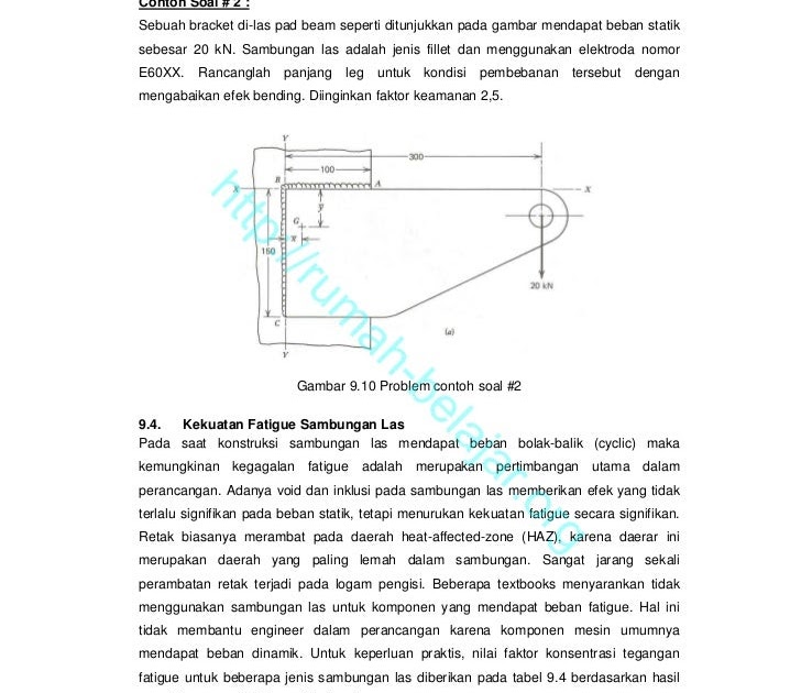  Contoh  Soal Sambungan Las Berkas Pendidikan