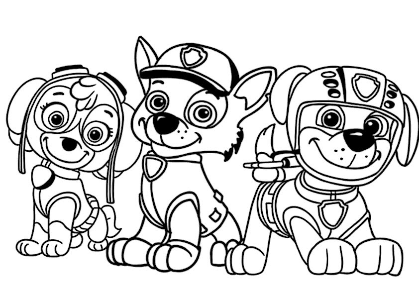 Drucken oder färben sie die malvorlagen in einem grafikprogramm. Paw Patro 12 Ausmalbilder Gratis