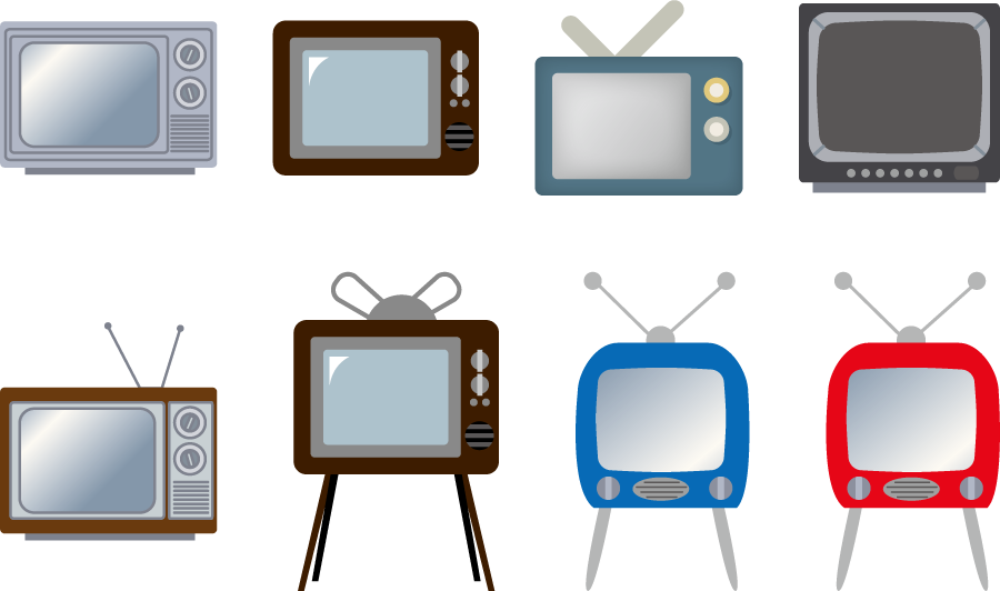 すべての動物の画像 ロイヤリティフリーブラウン管テレビ イラスト