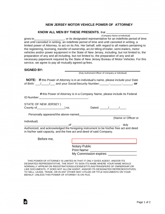 Fill out, securely sign, print or email your nj disability forms instantly with signnow. Free New Jersey Power Of Attorney Forms Pdf Word Eforms