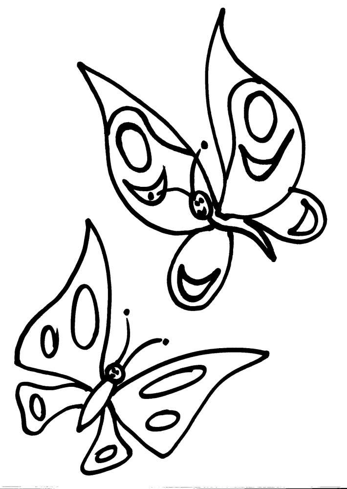 Farfalle Facili Da Disegnare Stampae Colorare
