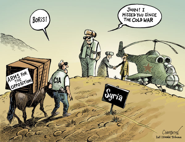 Image result for Syria-USA cartoon