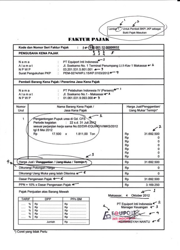 Contoh Faktur Pajak Untuk Pembeli Non Pkp - Contoh Box