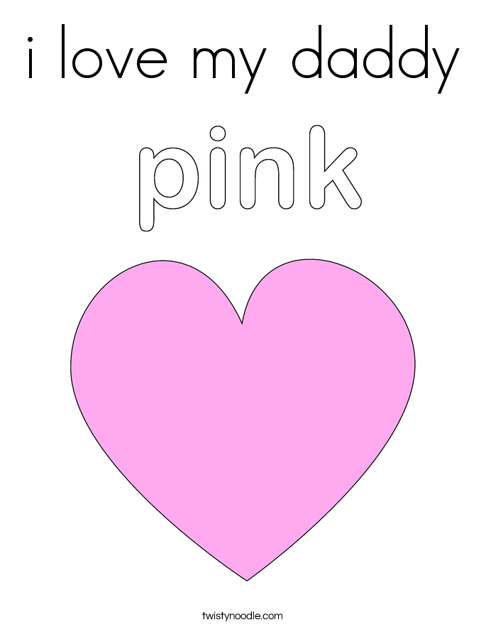 Colors 14 | 56 | 192. Love Daddy Coloring Pages