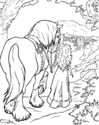 Princess coloring pages princess is widely depicted in fairy tales and defined as a woman who is the daughter of a king or queen. Brave Coloring Pages Free Coloring Pages
