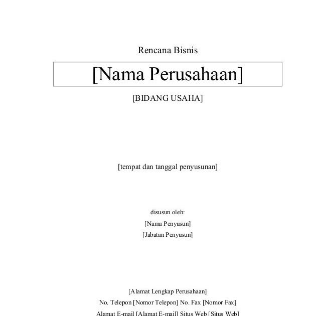 Contoh Cover Proposal Usaha Makanan - Contoh 43