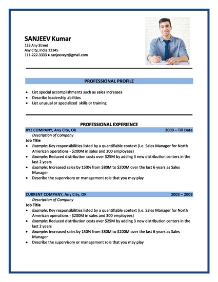 American resume examples