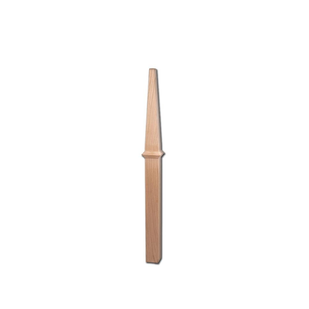 Premium quality newel and box newel posts available in red oak & primed white newels can be cut to fit most rail height well constructed newels add elegance & value to your stairway with high quality newel posts. House Of Forgings Box Newel 3 In X 43 In Red Oak Unfinished Red Oak Wood Stair Newel Post In The Stair Newel Posts Department At Lowes Com