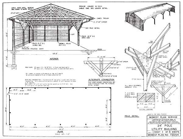 Free Pole Barn Plans With Material List | Minimalist Home Design Ideas