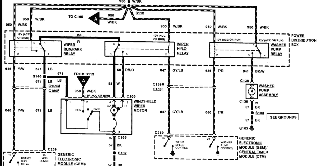 [DIAGRAM] 97 Ford Expedition Wiper Wiring Diagram FULL