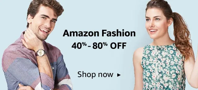 Amazon Fashion 40% - 80% OFF