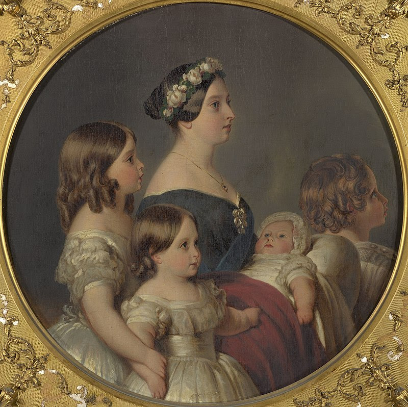 William Corden the Younger (1819-1900) - Queen Victoria (1819-1901) with her four eldest children - RCIN 402493 - Royal Collection.jpg