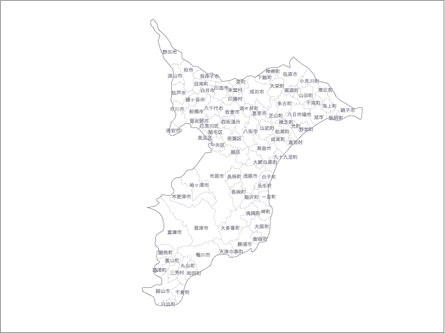 トップ100千葉県 地図 フリー すべてのイラスト画像