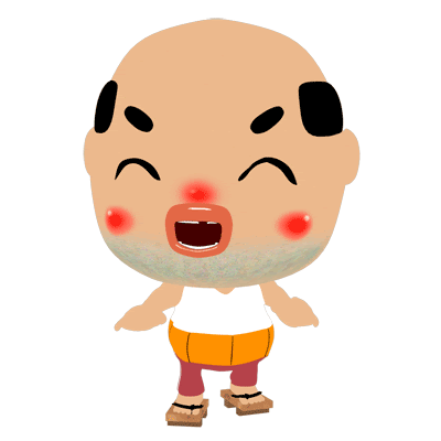 子供向けぬりえ 綺麗なキャラクター おじさん イラスト かわいい