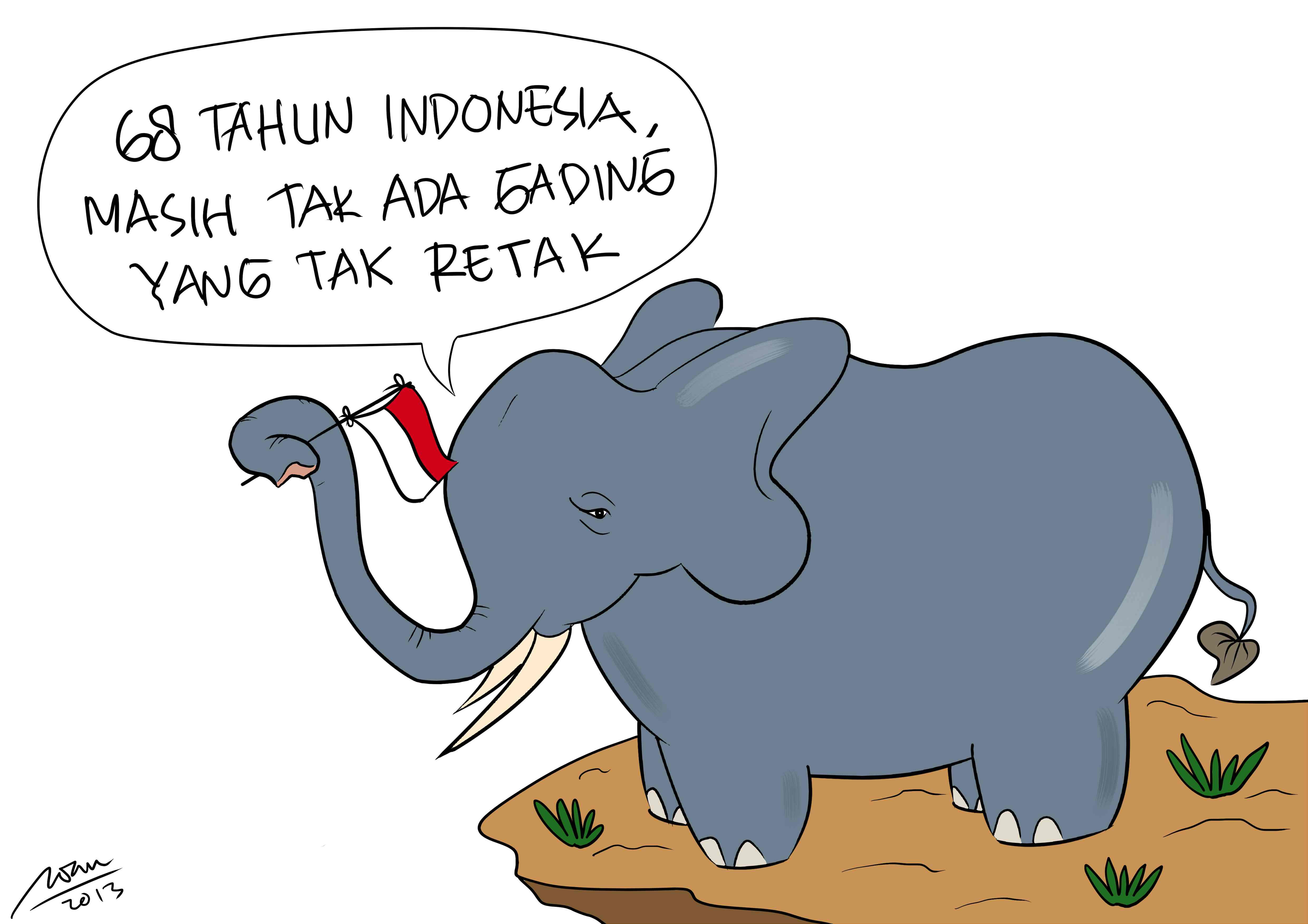 Gambar Lucu Kartun Gajah