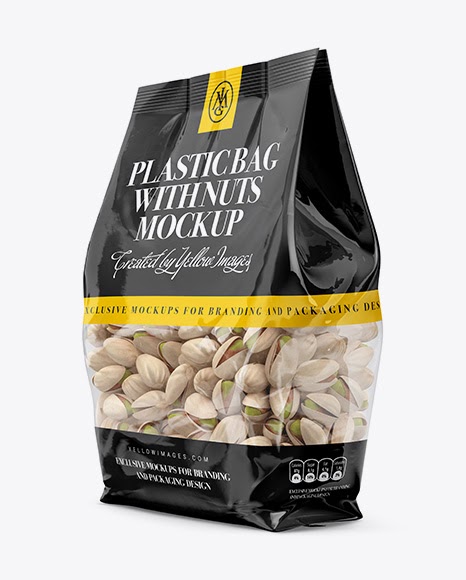 Download Free Mockups Clear Bag With Pistachio Nuts Mockup ...