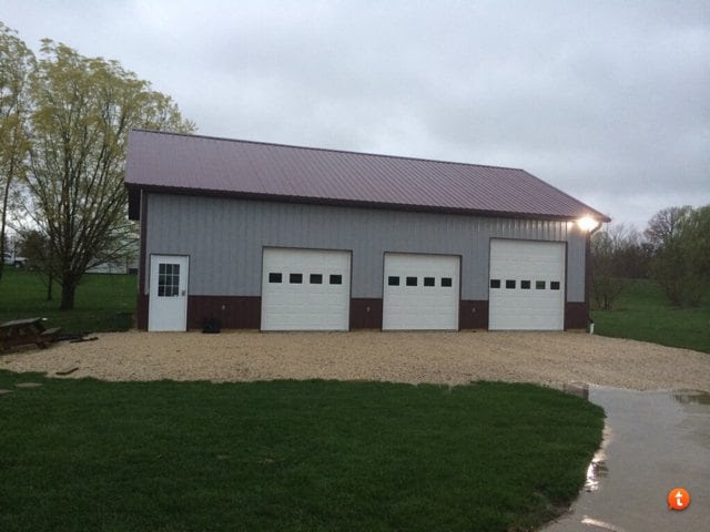 10' charcoal gray steel corner & gable trim. Show Me Your Pole Barn Colors The Garage Journal