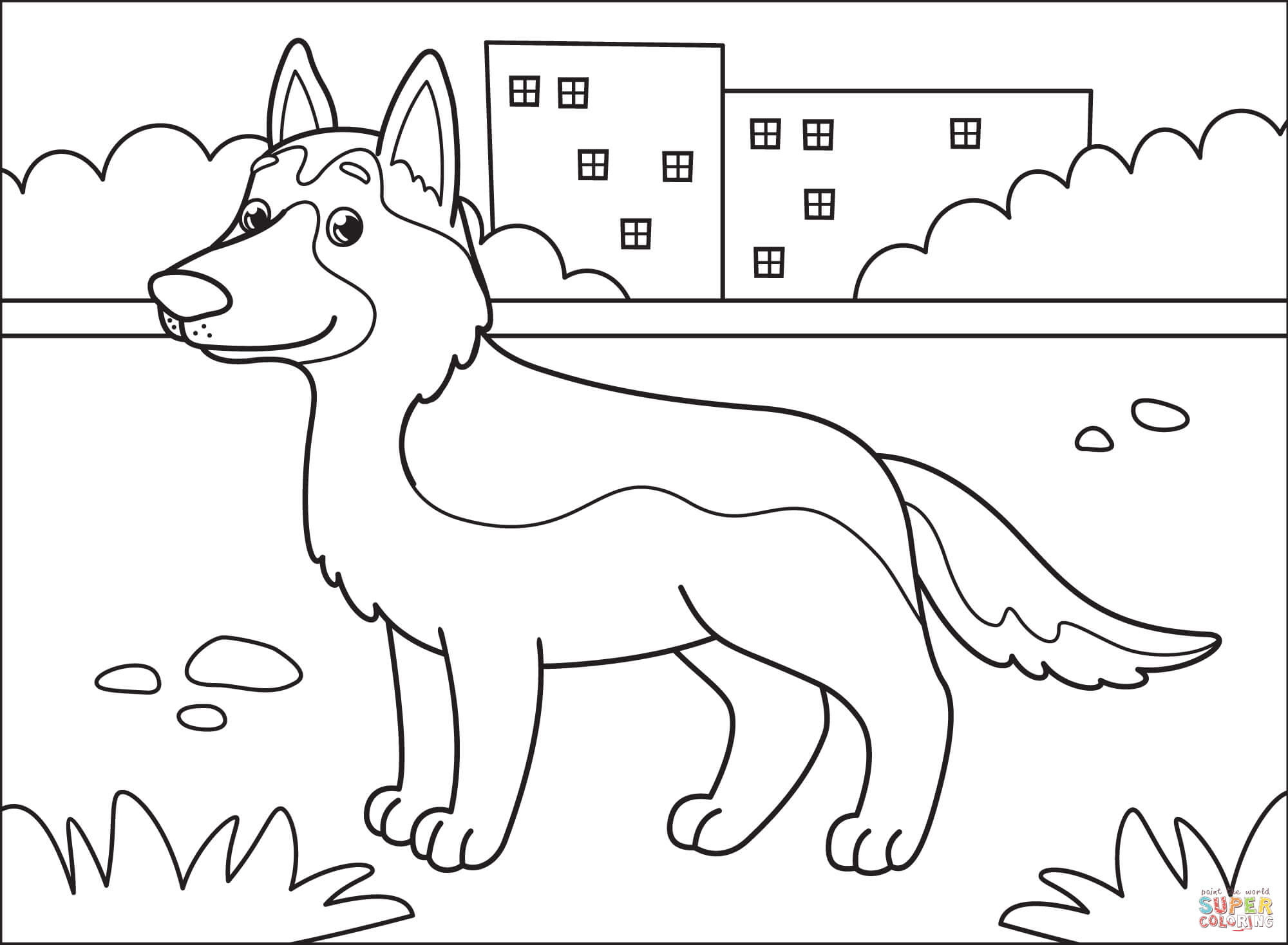 German shepherd puppies nashville tn. German Shepherd Coloring Page Free Printable Coloring Pages