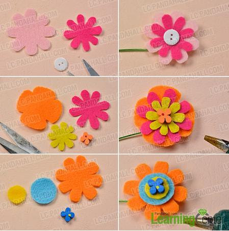 最高のフェルト 花 ブーケ 作り方 簡単 最高の花の画像