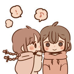 選択した画像 ペア 画 女の子 イラスト