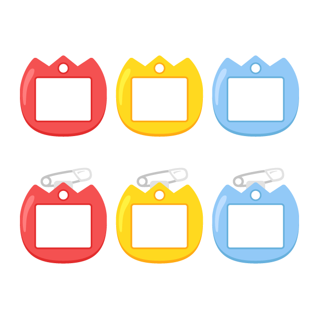 ほとんどのダウンロード 名札 イラスト 無料 Mantapoirasutogazo