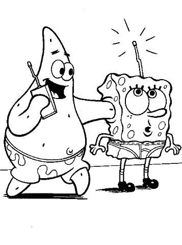 924x1301 astounding patrick coloring pages printable to good lazy patrick. Sponge Bob With His Friend Patrick Star Coloring Page Free Printable Coloring Pages
