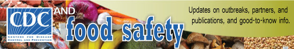 CDC and Food Safety newsletter banner.