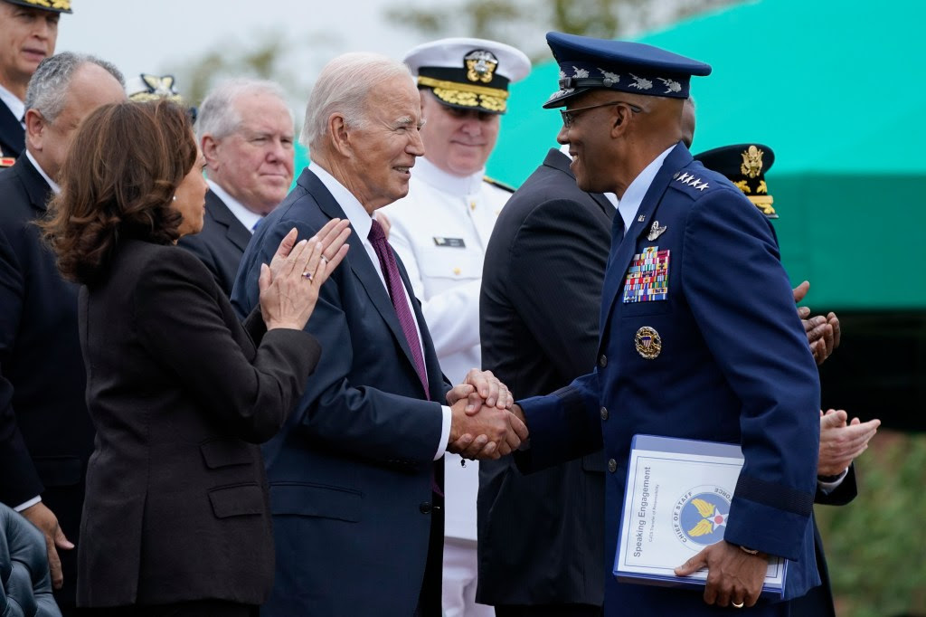 Gen. Charles Brown with President Biden.