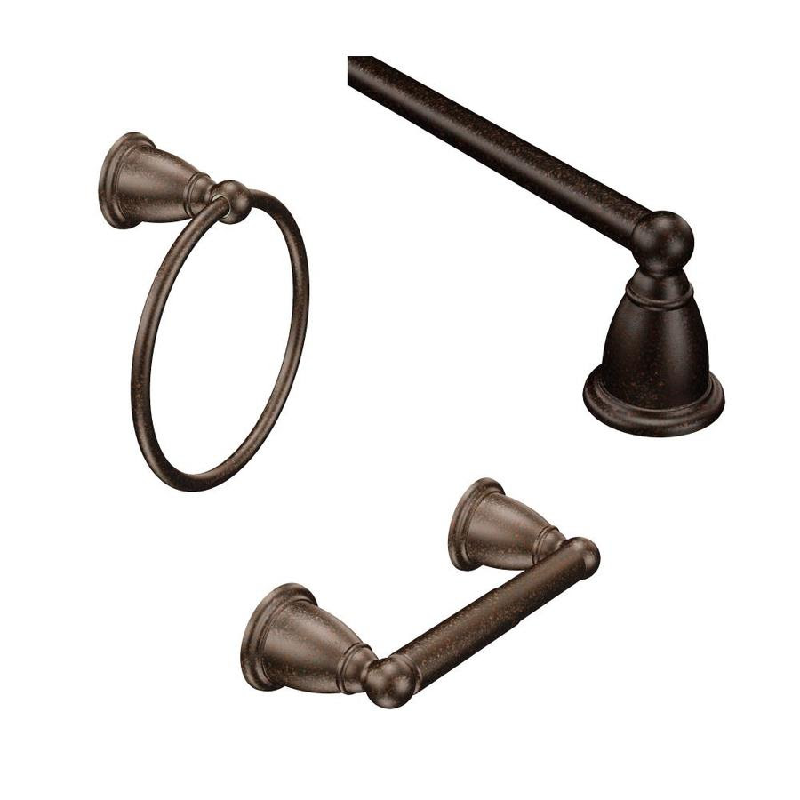 Order online today for fast home delivery. Moen 3 Piece Brantford Oil Rubbed Bronze Decorative Bathroom Hardware Set In The Decorative Bathroom Hardware Sets Department At Lowes Com