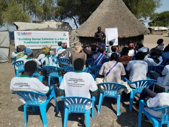 Dispute resolution training of traditional authorities in Ulang County. Photo: USAID Shejeh Salam Activity