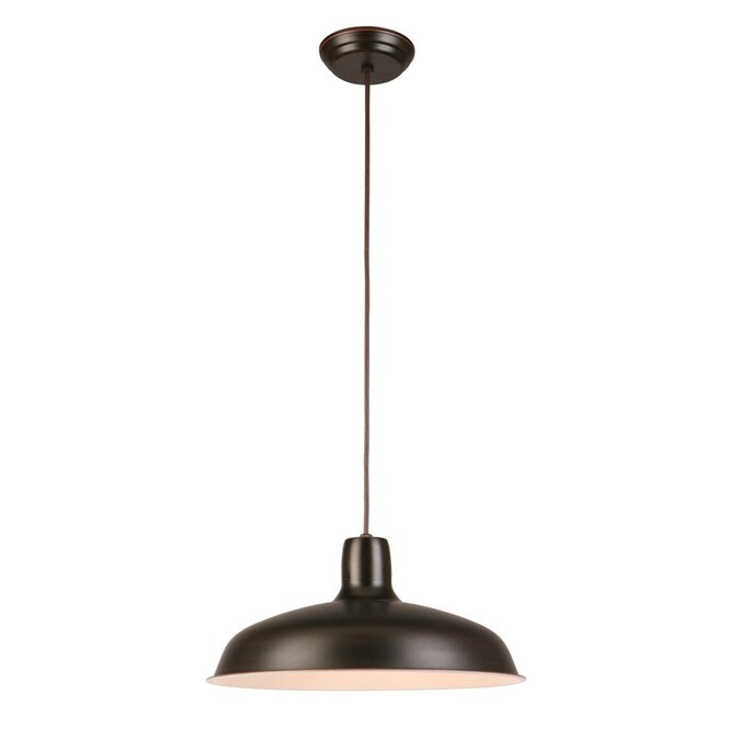 Low power, low power consumption, less heat produced, energy saving more than 95% compare with traditional incandescent. Project Source Bronze Farmhouse Dome Pendant Light In The Pendant Lighting Department At Lowes Com