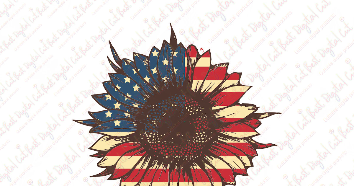 Free Free 254 Sunflower American Flag Svg Free SVG PNG EPS DXF File