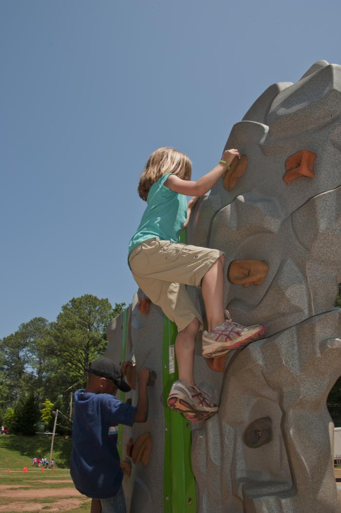 Rock-climbing wall