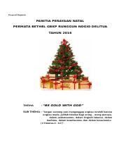 Kata Sambuten Panitia Natal Gbkp : Permata Kesatria ...