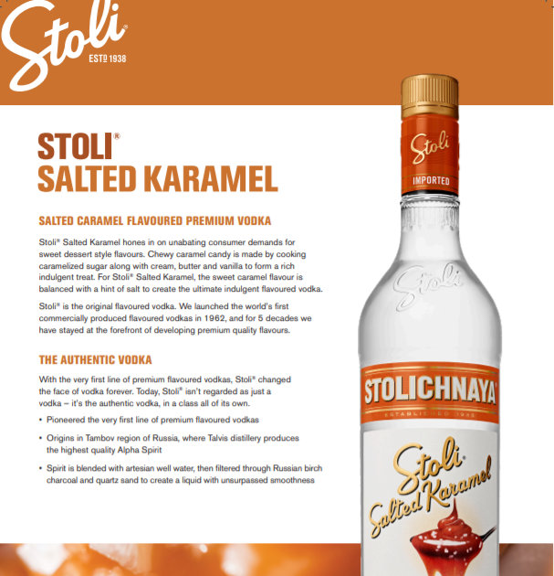 Stoli Salted Caramel Vodka : Stoli Salted Caramel Vodka ...