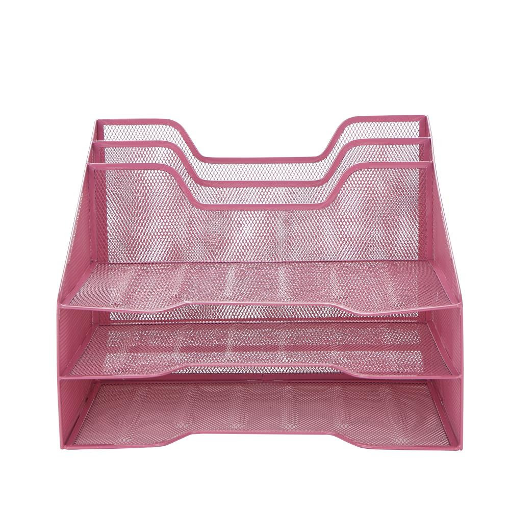 A mesh refers to rich interconnection among devices or nodes. Mind Reader Mind Reader Three Tiered Desk Organizer Tray 91 5 Compartments 93 Vertical Upright And Horizontal Wire Mesh Desktop Holder For Stackable File Folder Letter Mail Papers And Office Accessories Pink In The Office
