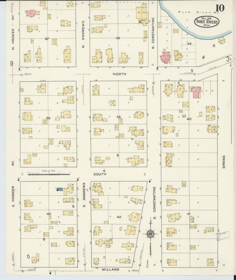 Practically every person has insurance policy today. Image 10 Of Sanborn Fire Insurance Map From Three Rivers Saint Joseph County Michigan Library Of Congress